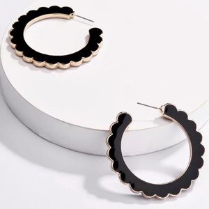 Desideria Scalloped Hoop Earrings!